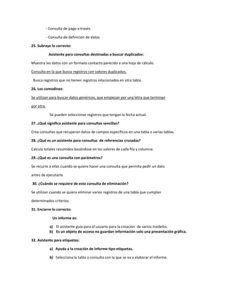 Cuestionario quinto curso