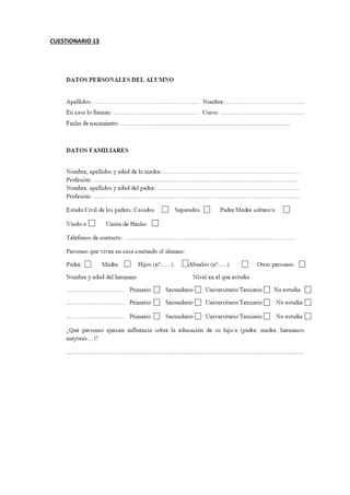 CUESTIONARIO 13
 