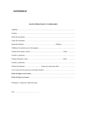 CUESTIONARIO 20
 