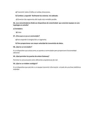 Cuestionario sexto curso