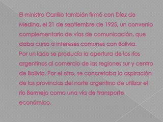 Recién en 1922, Horacio Carrillo, en sus negociaciones con el canciller boliviano, Severo Fernández Alonso, logró resolver las dificultades y firmar un acta, el 30 de octubre de 1922, que permitiría llegar tres años más tarde al arreglo definitivo.  Allí se concertó la revisión del tratado de 1889, conservando todo aquello que geográfica o interpretativamente pudiera ser aplicado. 