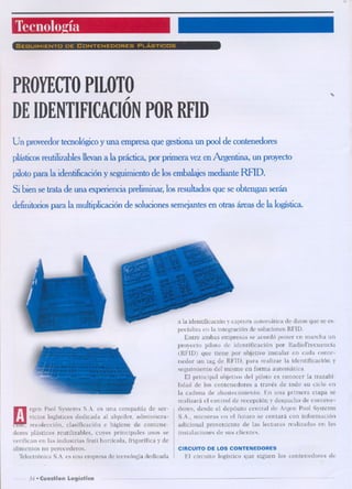 Proyecto Piloto de Identificación por RFID