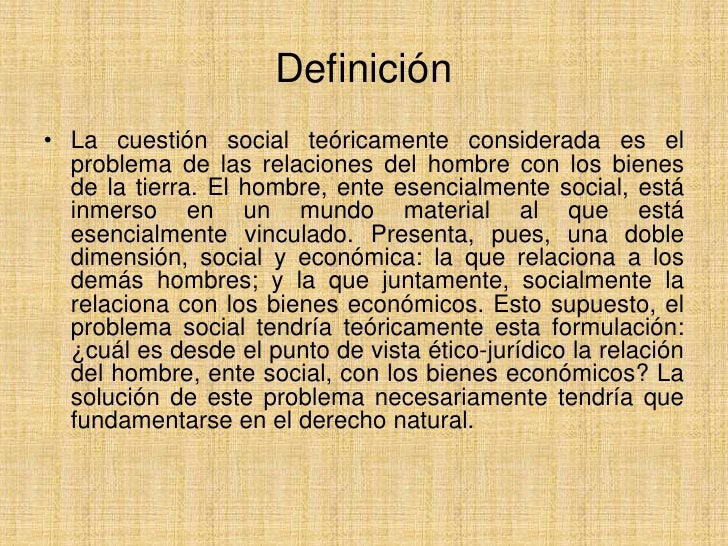 Cuestion social, didactica