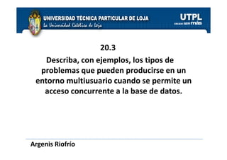 Gestion de Transacciones - Cap 20