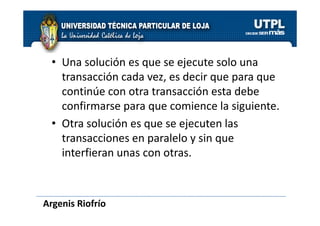 Gestion de Transacciones - Cap 20