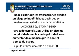 Gestion de Transacciones - Cap 20