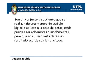 Gestion de Transacciones - Cap 20