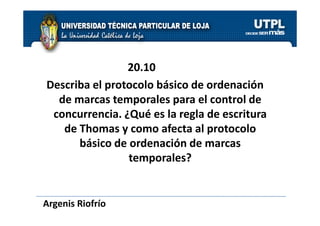 Gestion de Transacciones - Cap 20