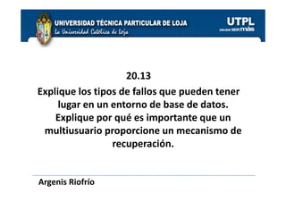 Gestion de Transacciones - Cap 20