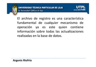 Gestion de Transacciones - Cap 20
