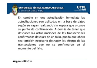 Gestion de Transacciones - Cap 20