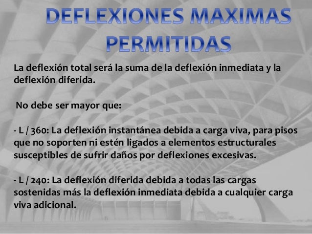 deflexiones
