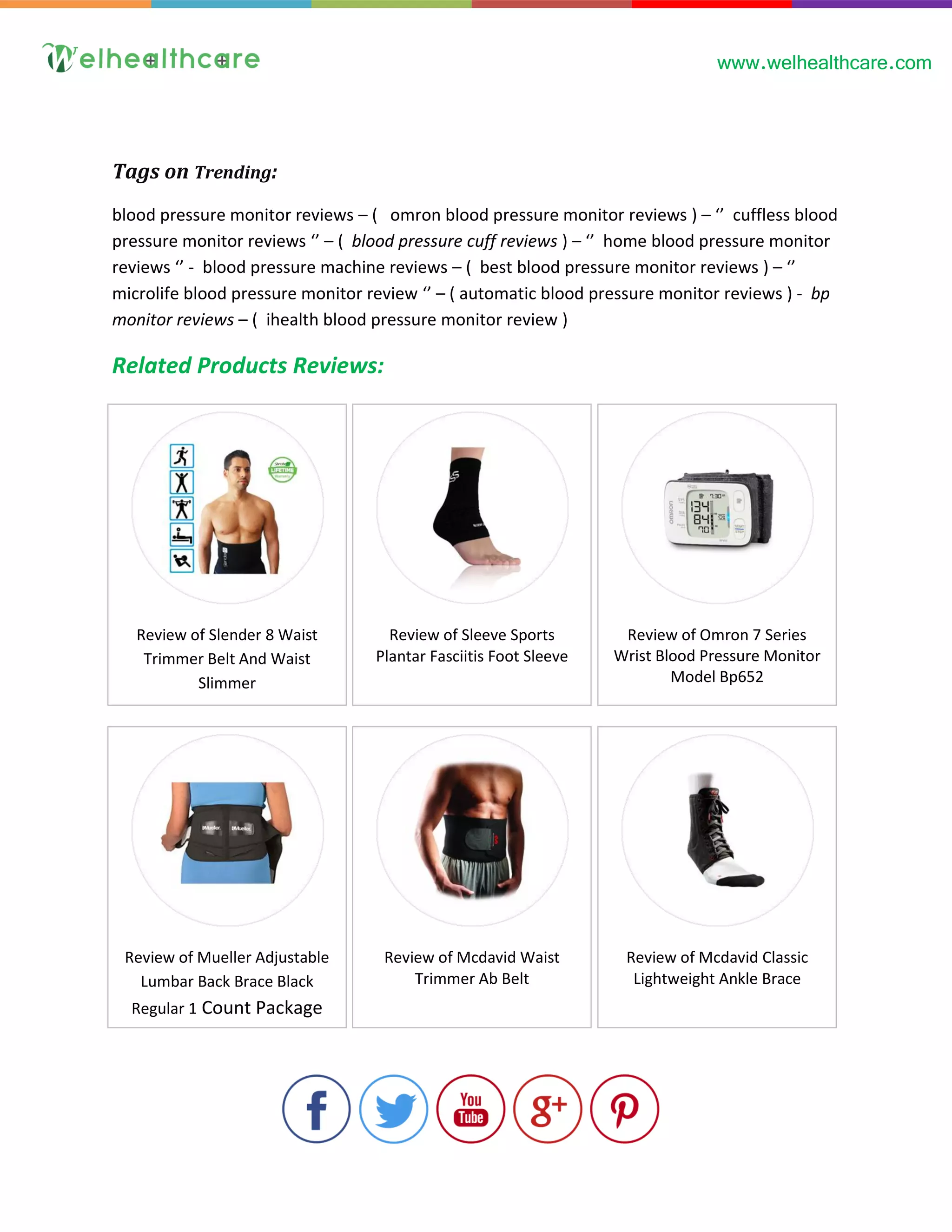 Cuffless Blood Pressure Monitor Review | PDF