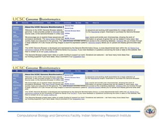 Computational Biology and Genomics Facility, Indian Veterinary Research Institute
 