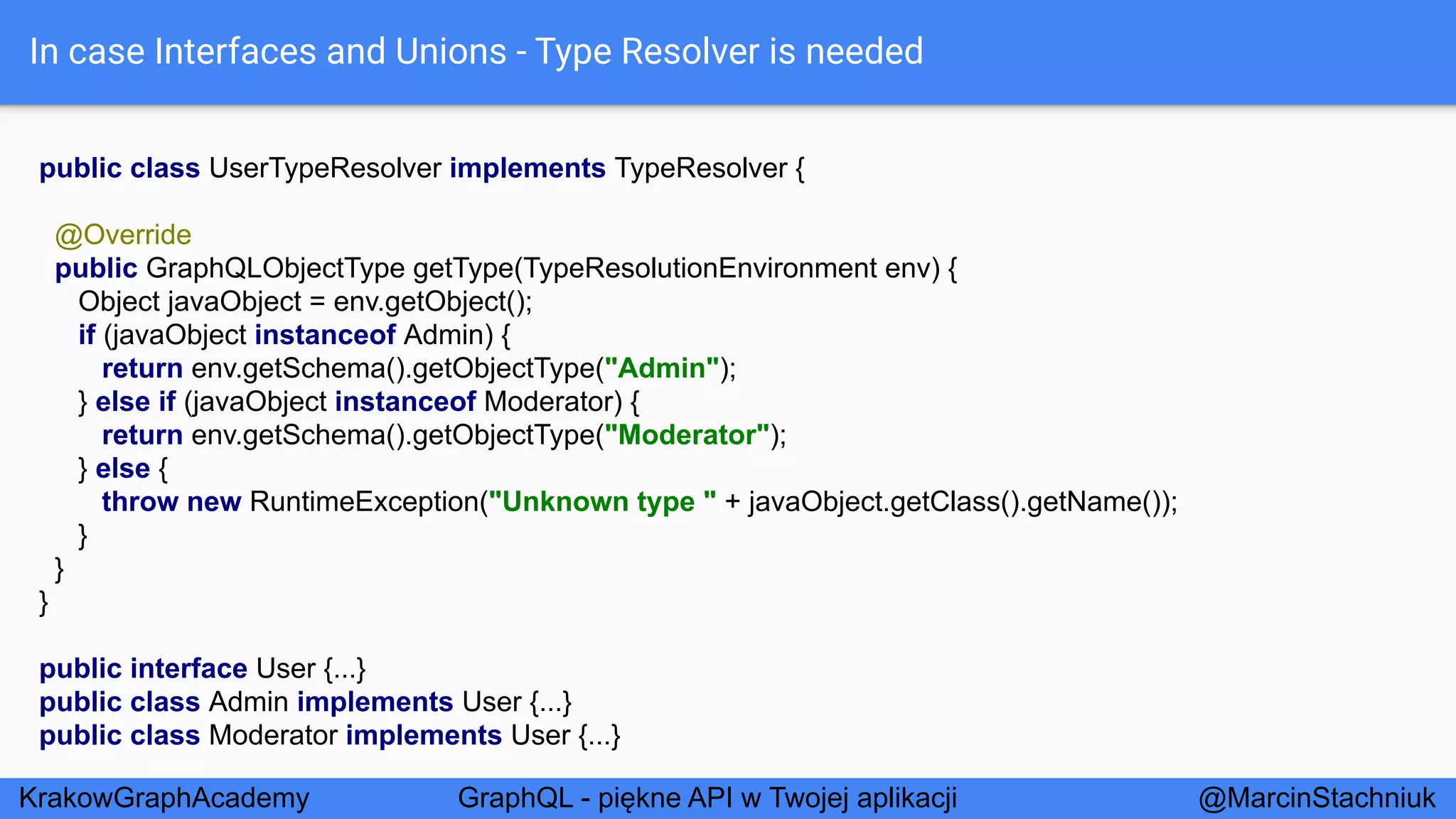 GraphQL - Piękne API w Twojej Aplikacji - KrakowGraphAcademy