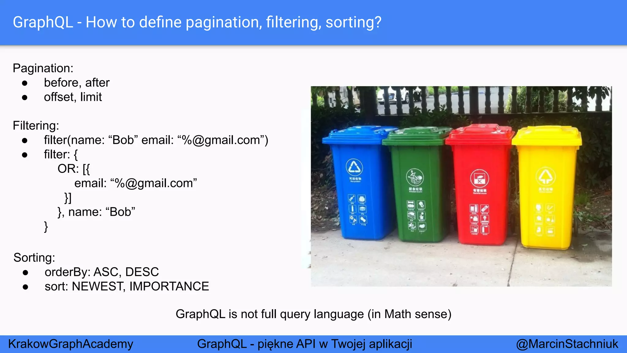 GraphQL - Piękne API w Twojej Aplikacji - KrakowGraphAcademy