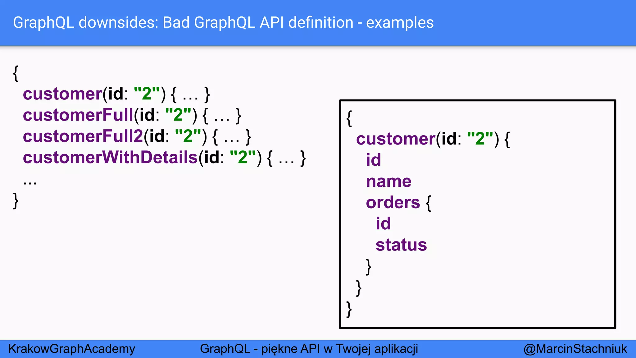 GraphQL - Piękne API w Twojej Aplikacji - KrakowGraphAcademy