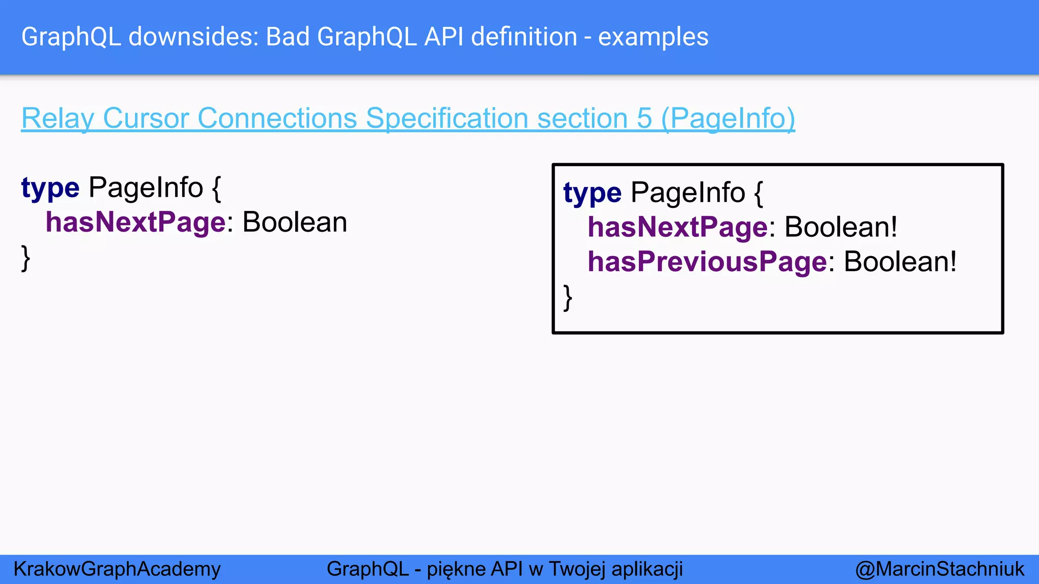 GraphQL - Piękne API w Twojej Aplikacji - KrakowGraphAcademy