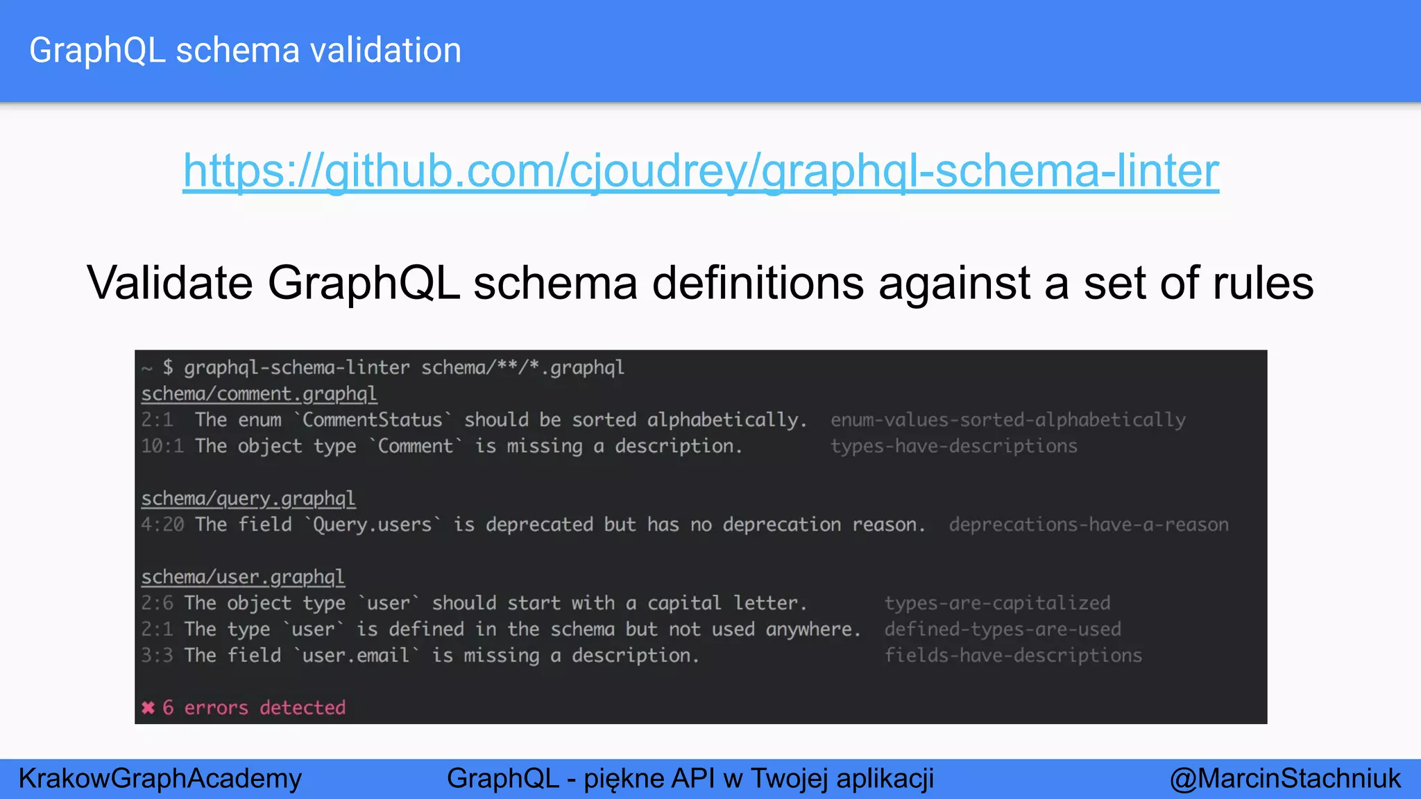GraphQL - Piękne API w Twojej Aplikacji - KrakowGraphAcademy