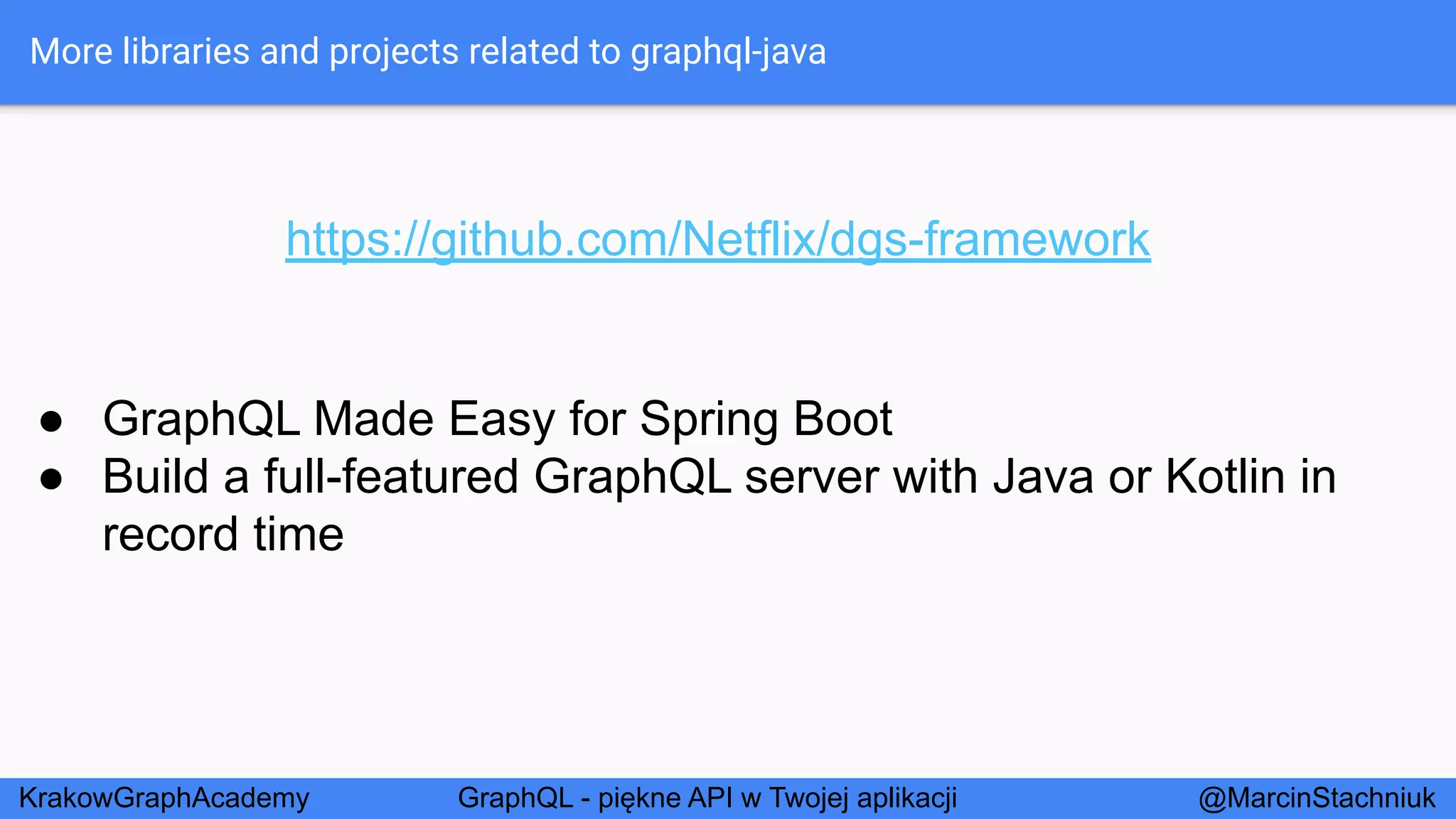 GraphQL - Piękne API w Twojej Aplikacji - KrakowGraphAcademy