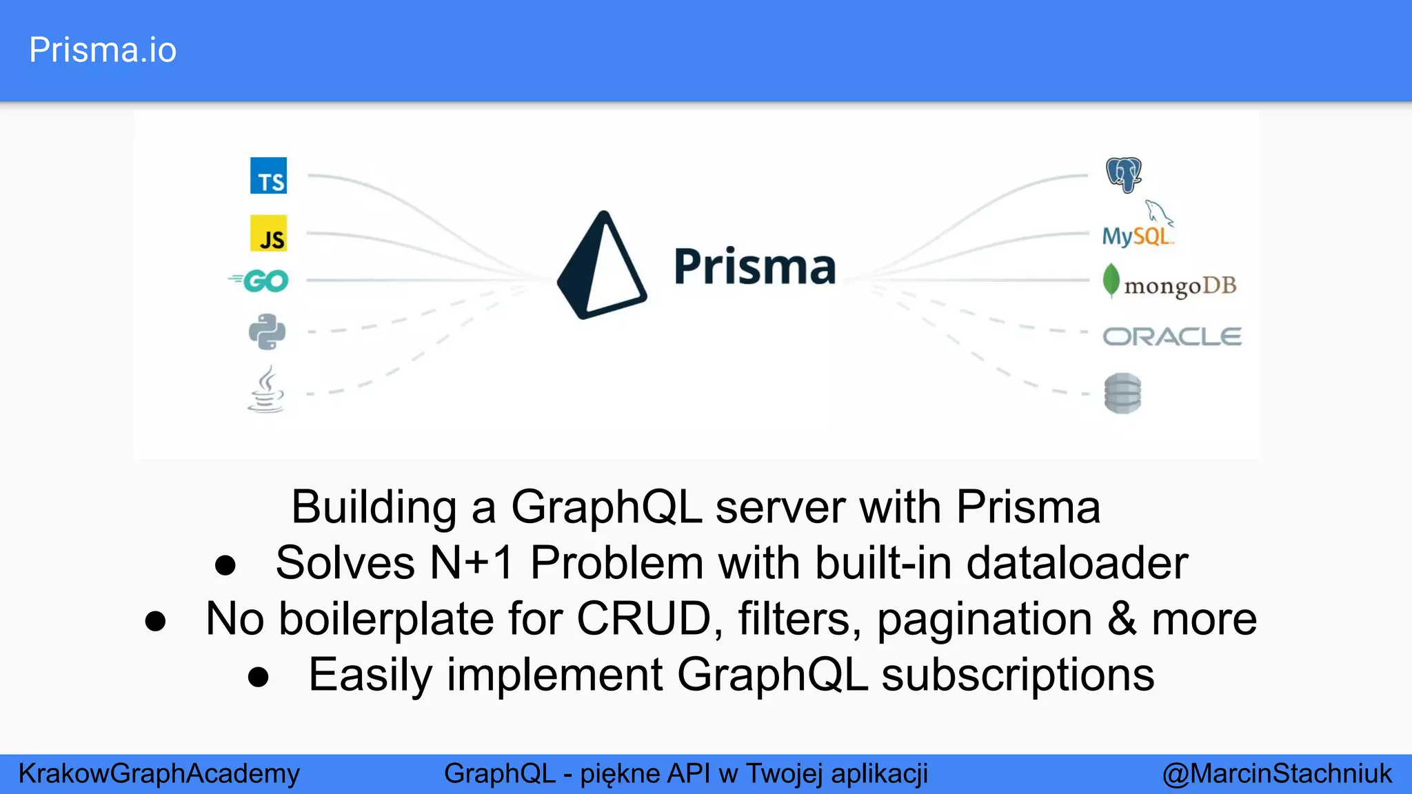 GraphQL - Piękne API w Twojej Aplikacji - KrakowGraphAcademy