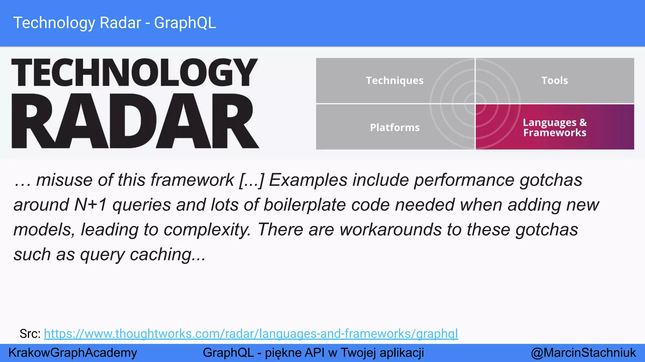GraphQL - Piękne API w Twojej Aplikacji - KrakowGraphAcademy