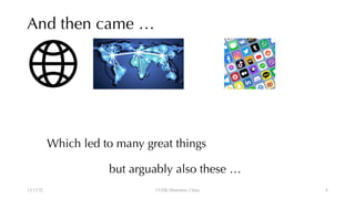 And then came …
12/13/22 CUHK-Shenzhen, China
but arguably also these …
Which led to many great things
6
 