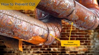 Rusted
Weatherproofing
How to Prevent CUI
 