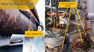 CUI on Valves &
Flanges
CUI on Straight Pipe
How to Prevent CUI
 