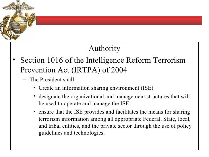 National Intelligence Reform And Terrorism Prevention Act