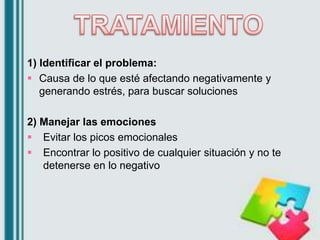 5) Revise sus Relaciones
 Con los demás: aprender a sentirte bien,
independientemente de como estén las relaciones con
lo...