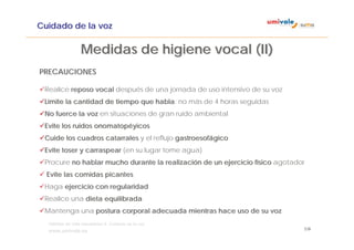 Cuidado de la voz | PDF