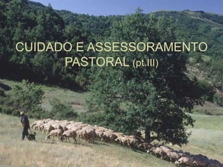 CUIDADO E ASSESSORAMENTO
      PASTORAL (pt.III)
 