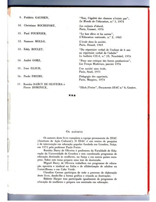 FREIRE _ Cuidado, escola!