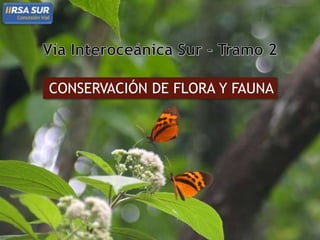 CONSERVACIÓN DE FLORA Y FAUNA
 