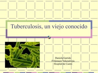 Tuberculosis, un viejo conocido
Daniela Garrido
Enfermera Infectología
Hospital de Castro
 