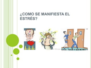 ¿COMO SE MANIFIESTA EL
ESTRÉS?
 