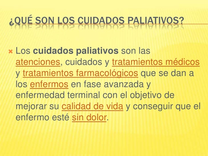CUIDADOS PALIATIVOS