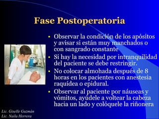 Cuidados en el paciente quirurgicos | PPT