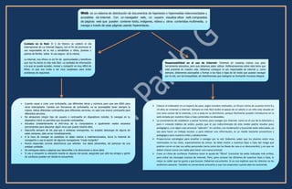 Web: es un sistema de distribución de documentos de hipertexto o hipermedias interconectados y
accesibles vía Internet. Con un navegador web, un usuario visualiza sitios web compuestos
de páginas web que pueden contener texto, imágenes, vídeos u otros contenidos multimedia, y
navega a través de esas páginas usando hiperenlaces.
Cuidado en la Red: El 5 de febrero se celebró el día
Internacional de La Internet Segura, con el fin de promover el
uso responsable de la red y sensibilizar a niños, jóvenes y
padres de familia sobre el uso seguro de la misma.
La internet, nos ofrece un sin fin de oportunidades y beneficios
que nos ha hecho la vida más fácil. La cantidad de información
a la que se puede acceder, revisar y compartir es muy difícil de
filtrar, lo que nos invita a ser muy cautelosos para evitar
problemas de seguridad.
 Cuando vayas a crear una contraseña, usa diferentes letras y números para que sea difícil para
otros interceptarla. Cambia con frecuencia de contraseña, no es aconsejable tener siempre la
misma. Utiliza diferentes contraseñas para diferentes servicios, no uses una misma contraseña para
diferentes servicios.
 No almacenes ningún tipo de usuario o contraseña en dispositivos móviles. Si navegas en tu
dispositivo móvil no permitas que recuerde contraseñas.
 Actualiza constantemente el Anti-virus de tu computadora e igualmente realiza escaneos
permanentes para descartar algún virus que pueda robarte dato.
 Desconfía siempre de los pop-ups o ventanas emergentes, no aceptes descargas de alguna de
estas ventanas, dale cerrar inmediatamente.
 A la hora de navegar se cauteloso no dejes rastros a malintencionados, borra tu historial de
navegación o usa la opción de algunos navegadores “modo incógnito”
 Nunca respondas correos electrónicos que soliciten tus datos personales, así parezcan de una
entidad confiable.
 No entregues datos a páginas que desconfíes o te direccionen a otros sitios
 Si vas a compartir tu ubicación exacta en alguna red social, asegúrate que sólo tus amigos y gente
de confianza puedan ver donde te encuentras.
Responsabilidad en el uso de Internet: Tenemos en nuestras manos una gran
herramienta educativa, pero que debemos saber utilizar. Reflexionaremos sobre este tema que
está presente en nuestra vida. Debemos conseguir el uso responsable de internet y, como
siempre, deberemos acompañar y formar a los hijos e hijas de tal modo que puedan navegar
por la red, con tal tranquilidad, sin interferencias que malogren su formación humana integral.
 Colocar el ordenador en un espacio de paso: según estudios realizados, un 50 por ciento de usuarios entre 8 y
14 años se conectan a Internet. Siempre es más fácil recibir el apoyo de un adulto si un niño está situado en
una zona común de la vivienda, y no a solas en su dormitorio, porque fácilmente pueden introducirse en la
web visitada por nuestros hijos y hijas contenidos no deseables.
 La conveniencia de establecer y pactar horarios para navegar por Internet: como en el uso de la televisión y
para ir creando hábitos de orden, puesto que el uso indiscriminado de este medio podría resultar poco
pedagógico, y en algún caso provocar "adicción". En cambio, con moderación y buscando webs adecuadas, ya
sea para hacer un trabajo escolar, o para obtener una información, es un medio bastante provechoso y
pedagógico para nuestros niños y adolescentes.
 Proporcionar estrategias para enseñar a navegar por la red: Debemos saber que los jóvenes están muy
interesados en los chats, especialmente las chicas. Se debe insistir a nuestros hijos o hijas del riesgo que
podrían correr en dar sus señas personales (seria como dar las llaves de casa a un desconocido), y en que no
deben citarse nunca con nadie para hacer una nueva amistad.
 Crear un clima de confianza: Podemos tener la ayuda de "filtros" (consultar las webs indicadas más arriba),
para evitar los mensajes nocivos de Internet. Pero, para conocer las aficiones de nuestros hijos o hijas, lo
mejor es saber que les gusta y que buscan. Debemos escucharlos. Si no nos explican que les interesa no les
podremos asesorar. También es conveniente animarlos a que nos pregunten cuando algo les sorprenda.
 
