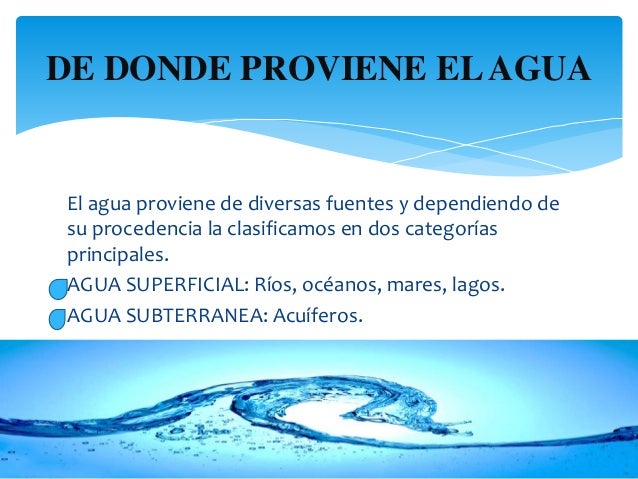 Cuidado y preservacion del agua