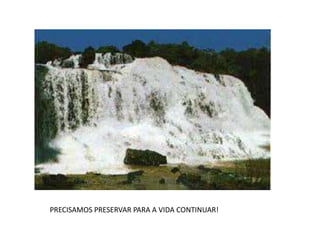 PRECISAMOS PRESERVAR PARA A VIDA CONTINUAR! 
 