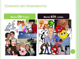 CUIDANDO MIS PENSAMIENTOS
Mente
de Cristo
Mente
sin cristo