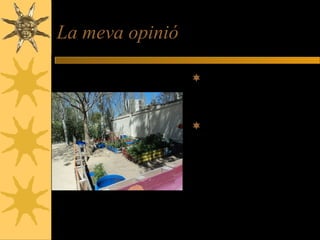 La meva opinió
M’ha agradat molt
treballar en aquest
hort.
Ho voldria tornar a fer
l’any que ve.
 