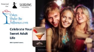 TRAK Marketing Confidential
Celebrate YourCelebrate Your
Sweet AdultSweet Adult
LifeLife
With Spirited Sweets.With Spirited Sweets.
Presented
For:
 