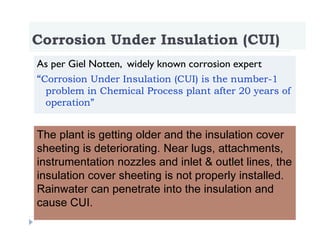 Corrosion Under Insulation Inspection In Ammonia Urea Plant | PDF