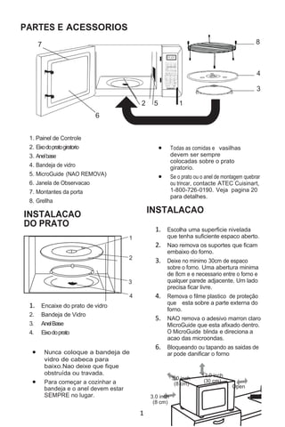 Manual em Português do Convection Microwave Oven and Grill - CMW-200 