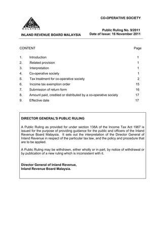 138a Form.pdf cukai koperasi, maklumat dari lembaga hasil malaysiapdf | PDF