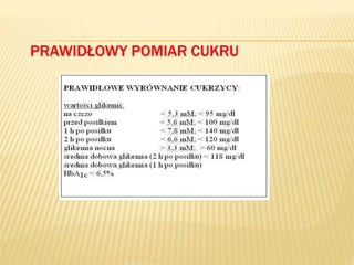 PRAWIDŁOWY POMIAR CUKRU
 