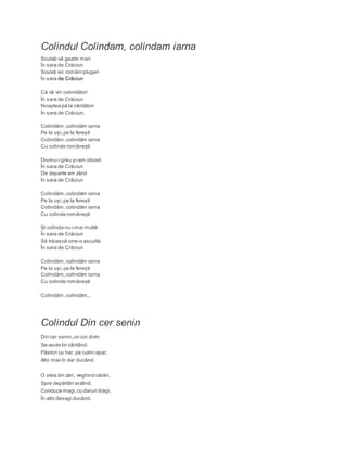 Culegere de colinde | PDF